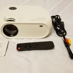 Wireless Wifi Mini Movie Projector, 1080p, up to 200"