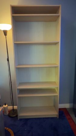 Tall tan shelf
