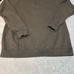 Red Head Men’s Size Large 1/4 Zip Brown Sweatshirt 