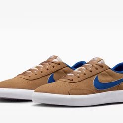 Size 7 Nike Heritage Vulc SB Flax Team Royal