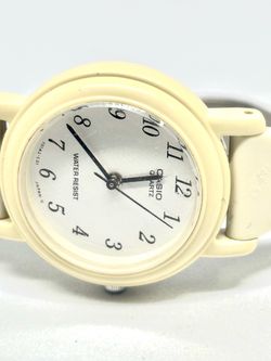 Casio Quartz Water Resist Watch Cream