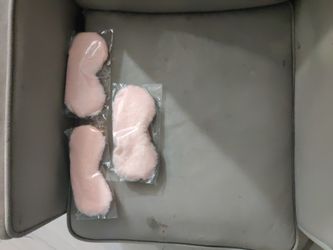Pink Fluffy Sleeping Mask