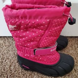 Sorel Girls Snow Boots, Size 1. 