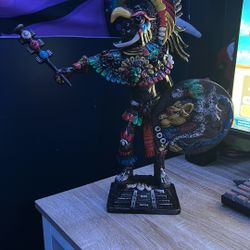 Aztec Statue Made Of Fish Skin