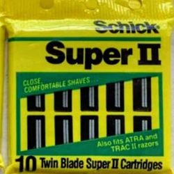 Vintage Schick Super II Twin Blade Cartridges - NEW In Package, Sell $6