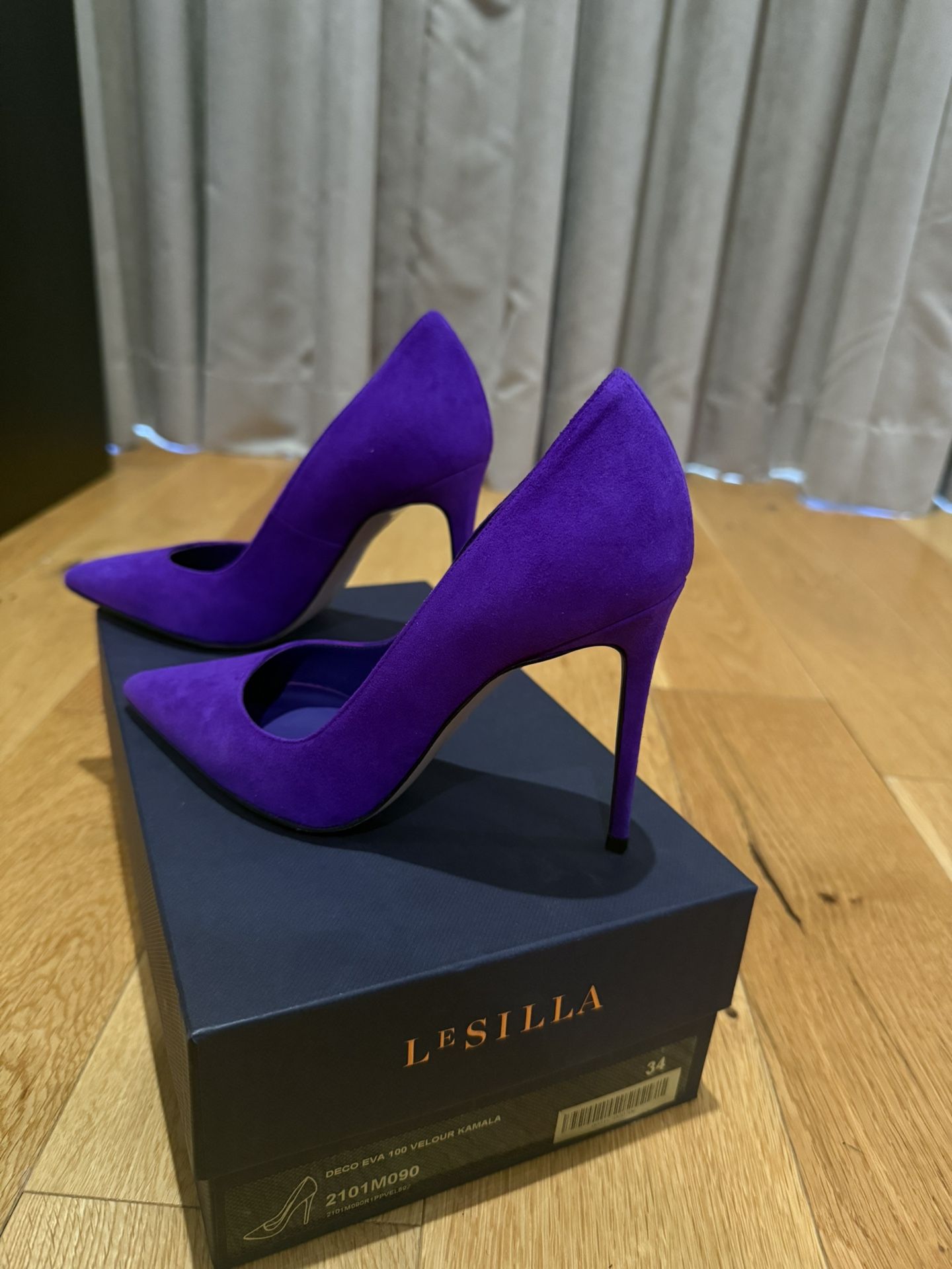 Lesilla Purple Suede Heels – Size 34