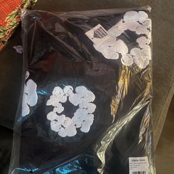 Denim Tear Hoodie Black/white Color Way 