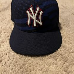 NY Yankees American Flag New Era Hat- Size 7 5/8