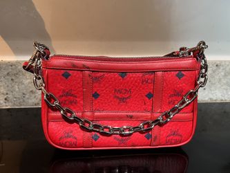 MCM Delmy Visetos Mini Chain Crossbody