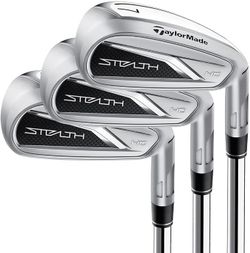 Taylor Made Stealth HD Iron Set 5-PW, AW (7 Clubs) Graphite Shafts, Regular Flex,  Right Handed
