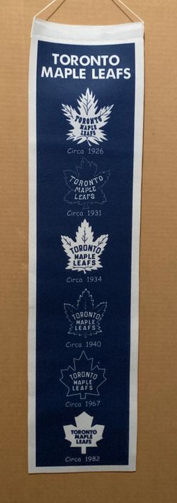 Toronto maple leafs felt heritage pennant