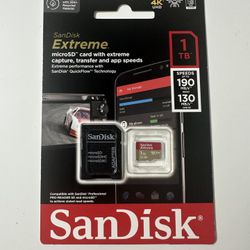 Sandisk Extreme 1TB MicroSD card