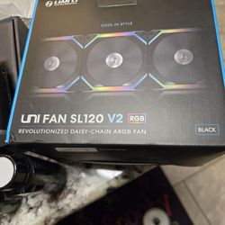 Lian Li UNI FAN SL120 V2 Bundle + PC Accessories (Open Box, Unused)