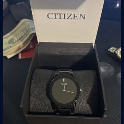 citizen ecodrive leather watch