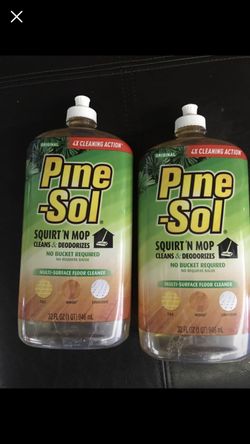 PineSol 32 fl oz multi surface floor cleaner and deodorizer.