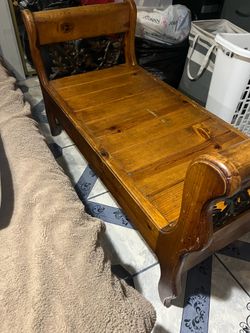 Wooden bench
