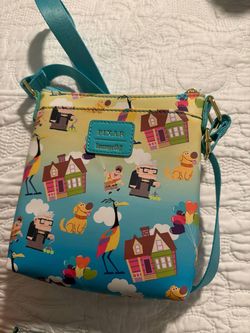 Loungefly Disney Pixar Up Small Crossbody Handbag Purse Bag Multicolor