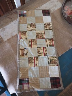 12x27" hand quilted