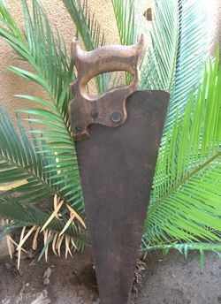Antique tools shead garden Art Saw