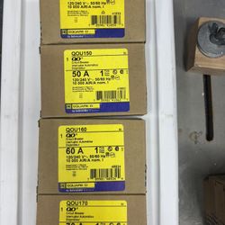 SQUARE D QO BREAKERS Din Rail Panels 