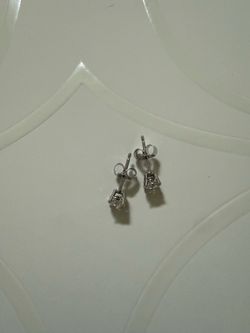 Lab grown diamond earrings 14k white gold