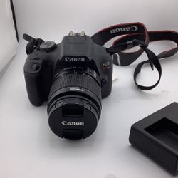 Canon EOS Rebel T7 DSLR Camera with 18-55mm Lens & Charger – Tested