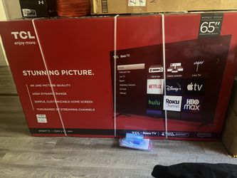 65 inch tcl roku tv for sale!!!BRAND NEW STILL IN BOX