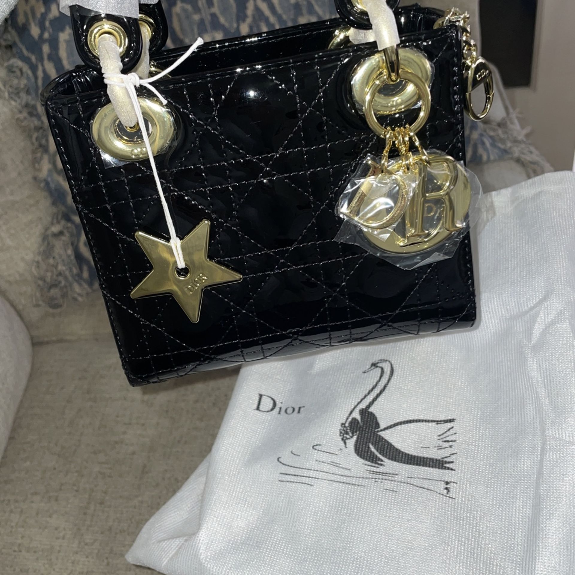 Lady Dior Patten Leather