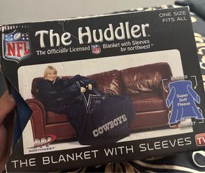 NFL Dallas Cowboys Huddler Blanket with Sleeves