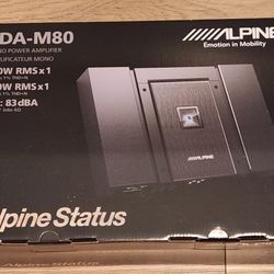 Alpine HDA-M80 Subwoofer Amp Never Opened! 