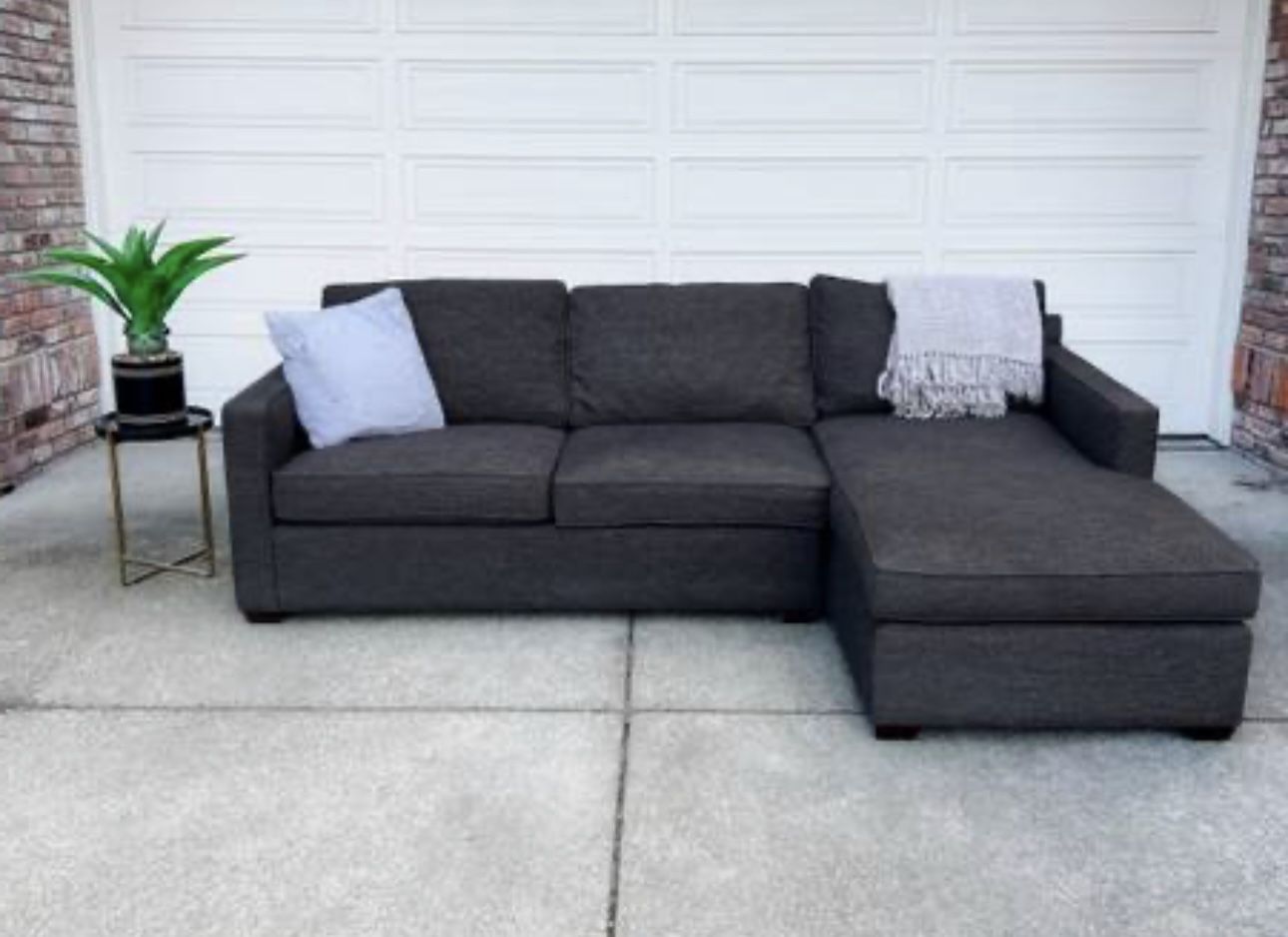 FREE DELIVERY (Crate And Barrel Sectional)