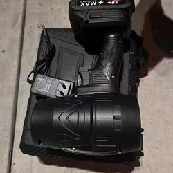 48V MAX Lithium-Ion Cordless Lightweight Leaf Blower w/Battery & Charger