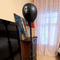 Like New! GroDex Freestanding Reflex Punching Bag – Adjustable Boxing Trainer