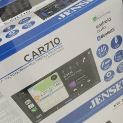 New Jensen Double Din Bluetooth Car Stereo Apple Car Play Android Auto 