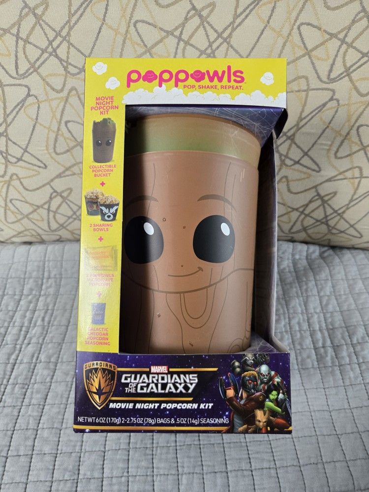 Marvel Guardians of the Galaxy Poppowls Movie Theater Kit w/ 2 Additional Bowls