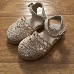 Baby Girl Size 5 Flat Wedges 