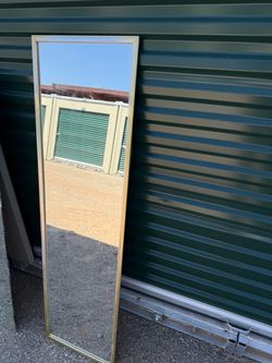 Tall Gold Framed Full-Length Mirror