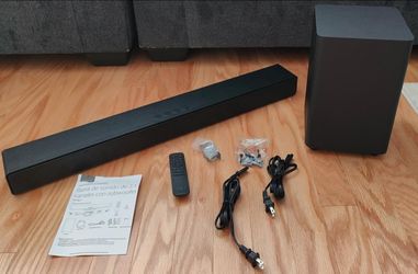 Insignia Soundbar and wireless subwoofer