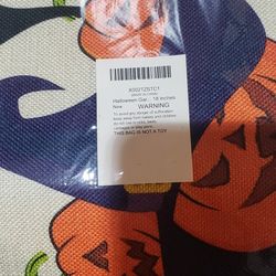 Halloween Garden Flag, Vertical Double Sided Pumpkin Black Cat Halloween Flag Burlap Trick or Treat Garden Flag Halloween Decorations Outdoor Yard Fla