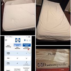 CAMA TWIN SEMI NUEMA MARCA MALM + SEALY COLCHON SEMI NUEVO 