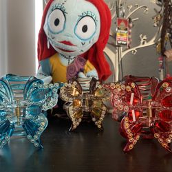 y2k aesthetic butterfly hair clips 