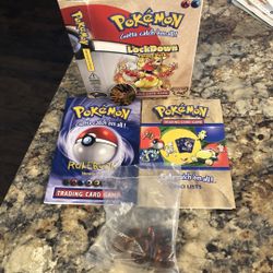 WOTC Pokemon LockDown Theme Deck BOX ONLY w/ inserts and manuals (No Cards)