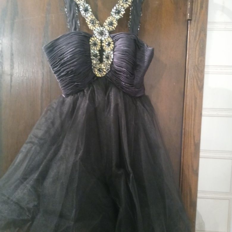 Black Prom/Cocktail Dress Sz 3/4