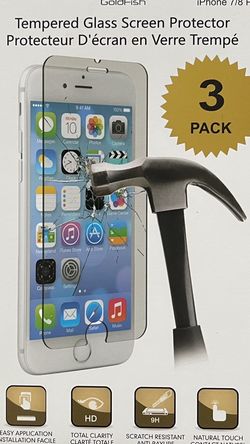 Tempered Glass For Iphone 6/7/8 Plus 3pcs