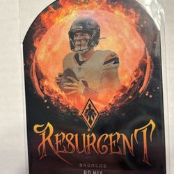 2025 Panini Phoenix Bo Nix Resurgent Case Hit SSP Broncos