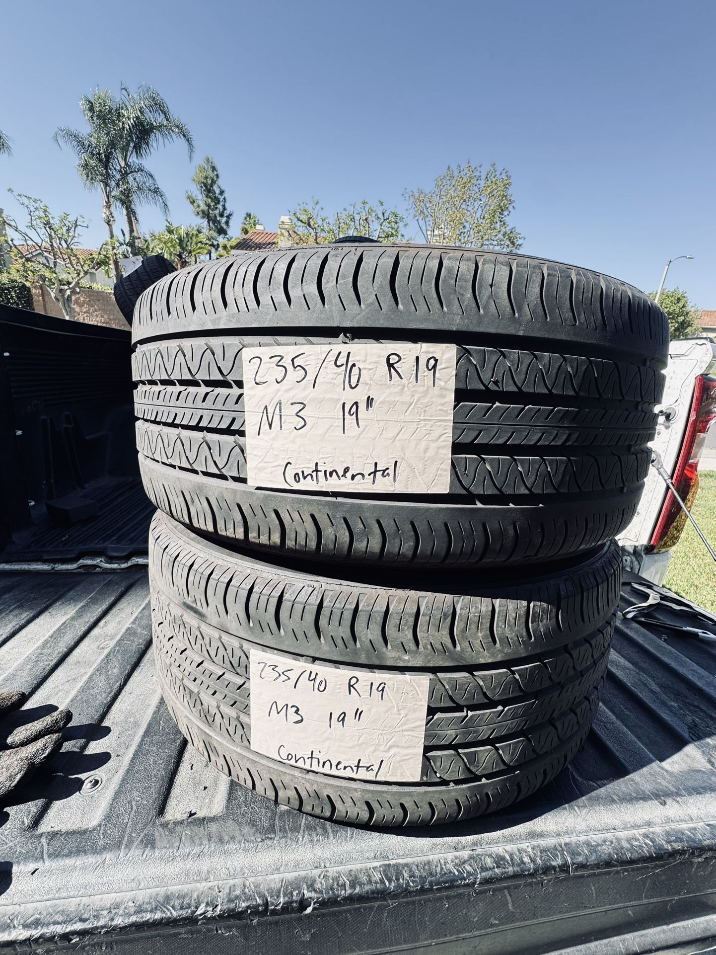 235/40/19 Continental ProcontactRX 70% Tread(2)