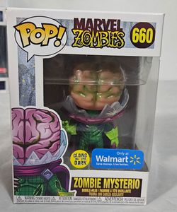 New Funko Poparvel Zombie Mysterio Bobble Headl Glow In the Dark.