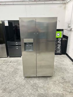 🔥 OPEN BOX Frigidaire FRSS2623ASN Side-by-Side Refrigerator | Ice & Water Dispenser | 26 Cu. Ft.