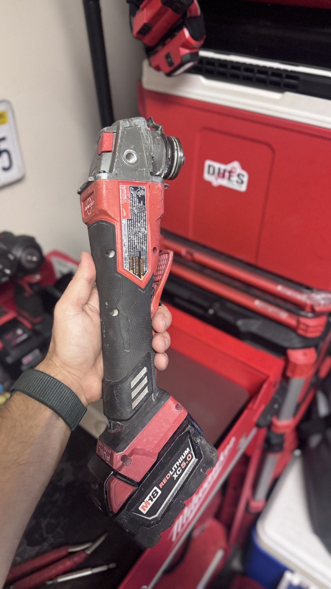 Milwaukee Grinder M18 Fuel With Battery And Charger