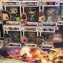 Lot Of 6 Funko Pops